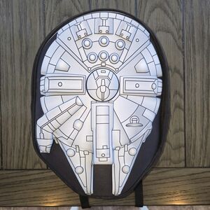 Loungefly Black Canvas Backpack with Silver Branded Zipper Pulls